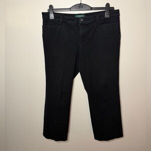 Lauren Ralph Lauren petite capris black size 14 vintage pants